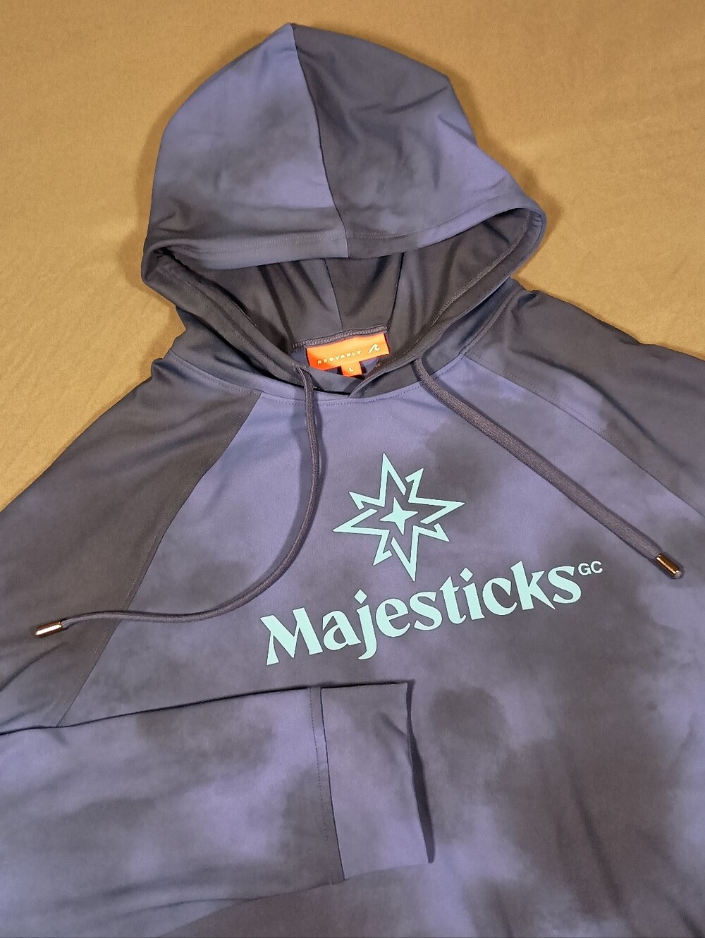 Redvanly Majesticks Golf Club Blue Camo Performance Pullover Men's Large Hoodie